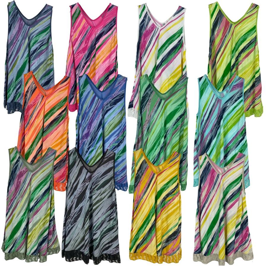 Blusa tirantes, estampada, evasé para tallas grandes