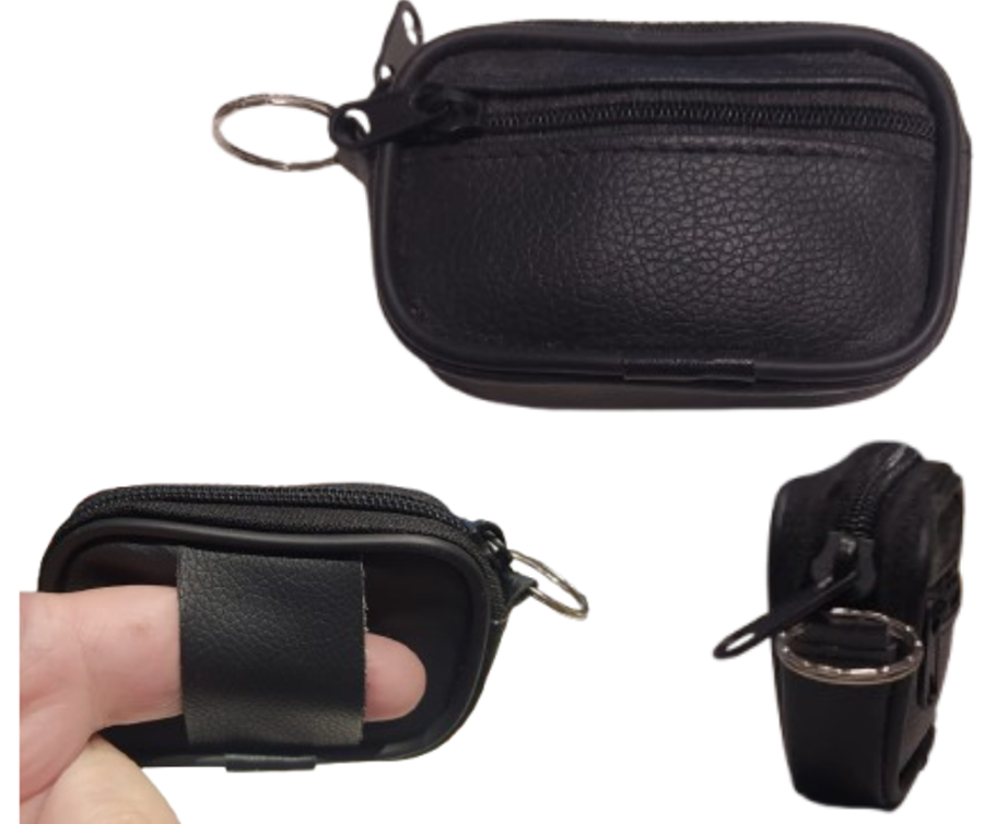 Monedero llavero unisex negro
