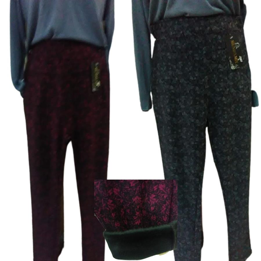 Pantalones legging estampado bicolor. Térmico