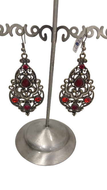 Pendientes tipo roseton ornamental