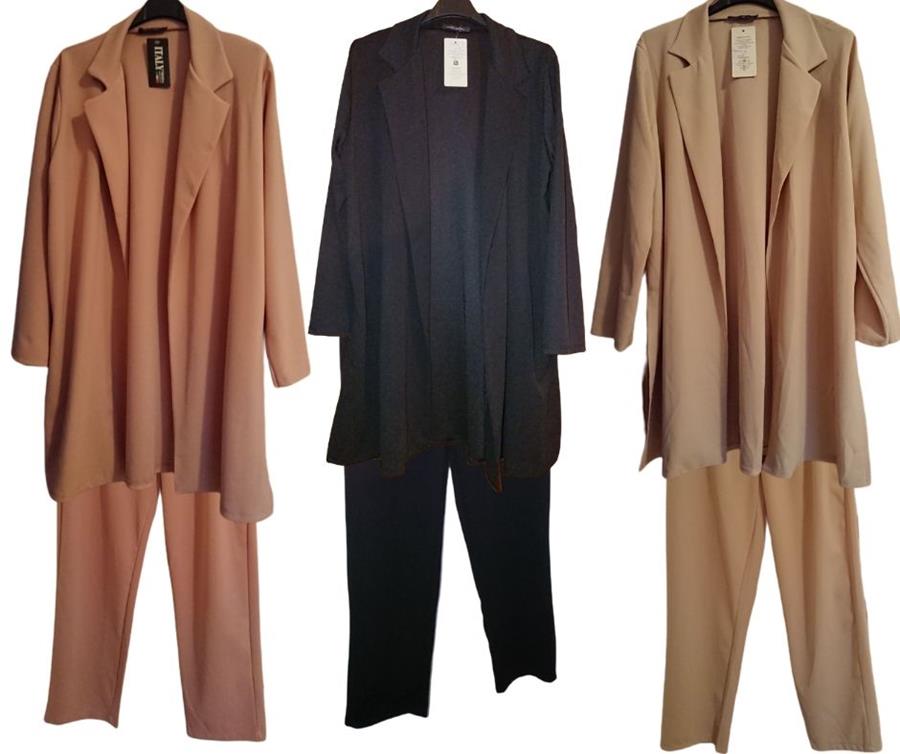 Chaqueta levita y pantalón, tallas grandes