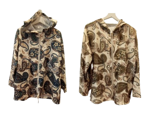 Chaqueta mujer con capucha "Paisley"