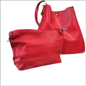 Bolso capazo y bolso en bandolera 2x1 Rojo