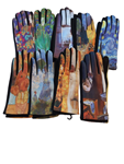 Guantes con fragmentos de obras Klimt, Dali, Monet y Van Gogh