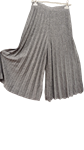 Falda pantalon gris plisada cintura elsticca