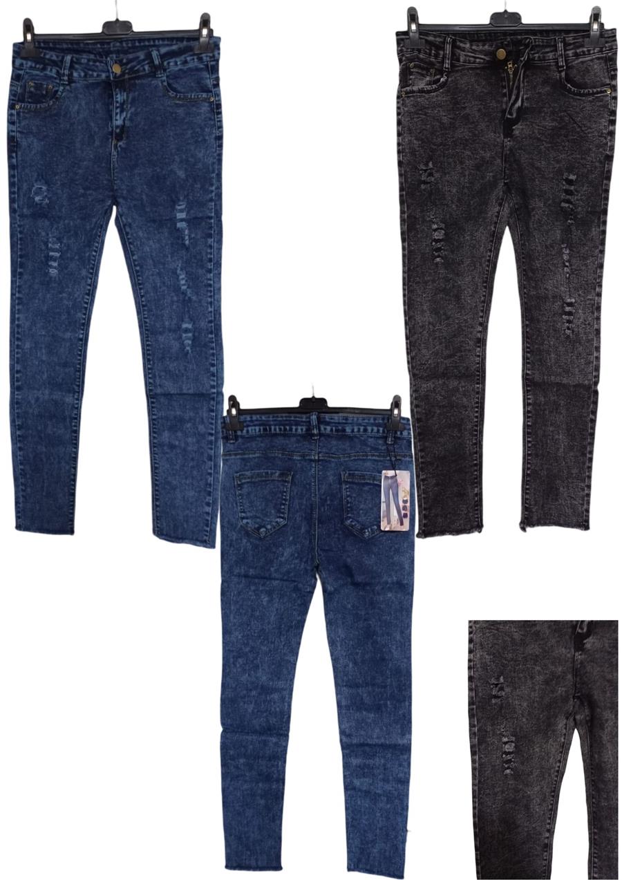 Pantalones tejanos con rotos discretos, azules o grises