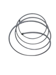Pulsera de acero, espiral plateado