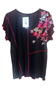 Camiseta Flores cosidas | 00-2-015-10-1290 | Ropa y complementos para todas, tallas grandes, moda casual, elegante y cómoda.