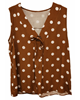 Blusa sin mangas estampado topos, ligeramente evasé | 58-3-124-4-1819 | Ropa y complementos para todas, tallas grandes, moda casual, elegante y cómoda.