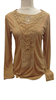 Camiseta Marron con Encaje | 582308 | Ropa y complementos para todas, tallas grandes, moda casual, elegante y cómoda.