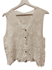 Chaleco corto de Gasa en blanco. ganchllo y bordados "Vintage" | 59-53-020-42-1799 | Ropa y complementos para todas, tallas grandes, moda casual, elegante y cómoda.