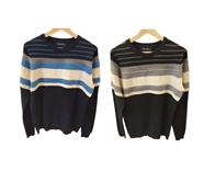 Jersey Hombre Cuello Redondo Rayas en relieve | 75-55-003-8-2290 | Ropa y complementos para todas, tallas grandes, moda casual, elegante y cómoda.