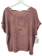 Camiseta manga corta "Margarita" | 88-2-076-81-2590 | Ropa y complementos para todas, tallas grandes, moda casual, elegante y cómoda.