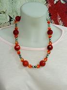 Collar "Rojizo" | 008020 | Ropa y complementos para todas, tallas grandes, moda casual, elegante y cómoda.