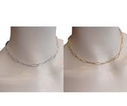 Collar de acero corto con eslabones "Cadena" | 100406 | Ropa y complementos para todas, tallas grandes, moda casual, elegante y cómoda.