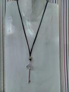 Colgante de plata "Llave flor" | 008179 | Ropa y complementos para todas, tallas grandes, moda casual, elegante y cómoda.
