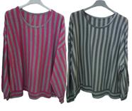 Blusa "Rayas" | 452362 | Ropa y complementos para todas, tallas grandes, moda casual, elegante y cómoda.