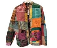 Chaqueta Mujer cuello Mao pathwork TXL | 150-16-042-70-4290 | Ropa y complementos para todas, tallas grandes, moda casual, elegante y cómoda.