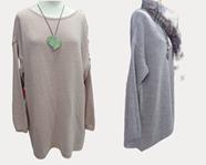 Vestido punto manga larga amplio "Minnie" | 682463 | Ropa y complementos para todas, tallas grandes, moda casual, elegante y cómoda.