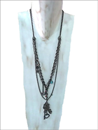 Collar "Llaves y cadenas" | 008178-1 | Ropa y complementos para todas, tallas grandes, moda casual, elegante y cómoda.