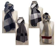 Bufanda Caballero Cuadros | 350134 | Ropa y complementos para todas, tallas grandes, moda casual, elegante y cómoda.