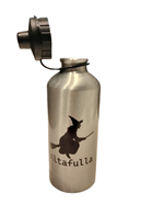 Termo metalico con Bruja de Altafulla en color negro | 66-83TM-004-87-1990 | Ropa y complementos para todas, tallas grandes, moda casual, elegante y cómoda.