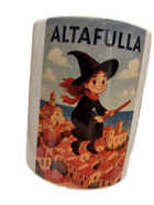 Taza Personalizada en color. Bruja sobrevuela Altafulla | 15-83T-002-87-990 | Ropa y complementos para todas, tallas grandes, moda casual, elegante y cómoda.