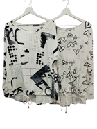 Camiseta manga larga corte tipo sudadera | 60-2-043-1-1890 | Ropa y complementos para todas, tallas grandes, moda casual, elegante y cómoda.