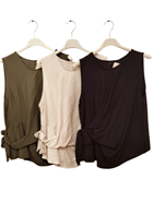 Blusa de tirante ancho con nudo lateral | 49-3-100-78-1590 | Ropa y complementos para todas, tallas grandes, moda casual, elegante y cómoda.