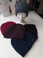 Gorros de punto, rombos tejidos | 250122 | Ropa y complementos para todas, tallas grandes, moda casual, elegante y cómoda.