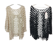 Chaqueta de punto Croche Calada en rombos | 75-16-051-1-2290 | Ropa y complementos para todas, tallas grandes, moda casual, elegante y cómoda.