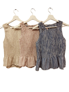 Blusa de tirantes con faldon | 68-2-081-82-2090 | Ropa y complementos para todas, tallas grandes, moda casual, elegante y cómoda.