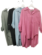 Bluson camisero tallas grandes | 95-4-011-1-2790 | Ropa y complementos para todas, tallas grandes, moda casual, elegante y cómoda.