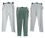 Pantalón elásticos "Botones" | 75-7-004-7-2190 | Ropa y complementos para todas, tallas grandes, moda casual, elegante y cómoda.