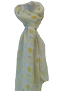 Pashmina "Margaritas" | 100062 | Ropa y complementos para todas, tallas grandes, moda casual, elegante y cómoda.