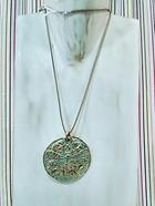 Collar "Libélula en medallón" | 108210 | Ropa y complementos para todas, tallas grandes, moda casual, elegante y cómoda.