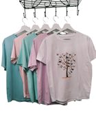 Camiseta de manga corta Arbol de la Vida | 22-2-066-70-1090 | Ropa y complementos para todas, tallas grandes, moda casual, elegante y cómoda.