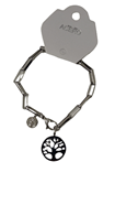 Pulsera Acero "Arbol de la Vida" | 100402 | Ropa y complementos para todas, tallas grandes, moda casual, elegante y cómoda.