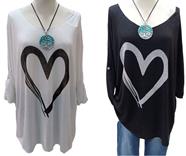 Jerseys camiseta "Corazón" | 452498 | Ropa y complementos para todas, tallas grandes, moda casual, elegante y cómoda.