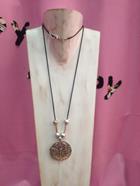 Collar Libelula en medallón | 008090 | Ropa y complementos para todas, tallas grandes, moda casual, elegante y cómoda.