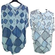 Blusón largo Rombos | 352366 | Ropa y complementos para todas, tallas grandes, moda casual, elegante y cómoda.