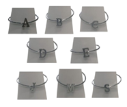 Anillo de Acero Letra | 10-33A-009-5-590 | Ropa y complementos para todas, tallas grandes, moda casual, elegante y cómoda.