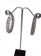 Pendientes "Aro pedrería" | 008244 | Ropa y complementos para todas, tallas grandes, moda casual, elegante y cómoda.