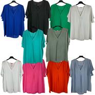 Blusa manga corta vaporosa "Uve" | 692569 | Ropa y complementos para todas, tallas grandes, moda casual, elegante y cómoda.