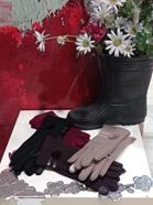 guantes polares, táctiles, con borlita | 200026 | Ropa y complementos para todas, tallas grandes, moda casual, elegante y cómoda.