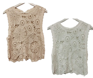 Camiseta sin mangas Punto Croche | 55-3-066-43-1691 | Ropa y complementos para todas, tallas grandes, moda casual, elegante y cómoda.