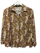 Camisa con estampado Paisley tonos verdes-amarillos | 55-3-47-66-1690 | Ropa y complementos para todas, tallas grandes, moda casual, elegante y cómoda.