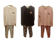 Pijama de invierno de Mujer "Flores" | 59-61-001-41-1890 | Ropa y complementos para todas, tallas grandes, moda casual, elegante y cómoda.
