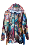 Chaqueta con capucha, con estampado abstracto | 90-16-010-1-2690 | Ropa y complementos para todas, tallas grandes, moda casual, elegante y cómoda.