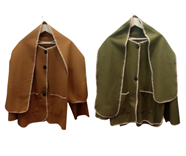 Abrigo chaquetón con Estola | 80-15-003-1-2490 | Ropa y complementos para todas, tallas grandes, moda casual, elegante y cómoda.